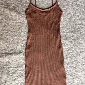 Ribbed Body-con Dress Wild Fable—Dusty Pink